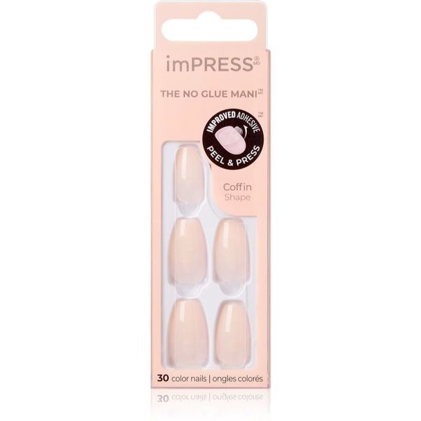 KISS KISS imPRESS The No Glue Mani Medium Umjetni nokti Serendipity 30 kom