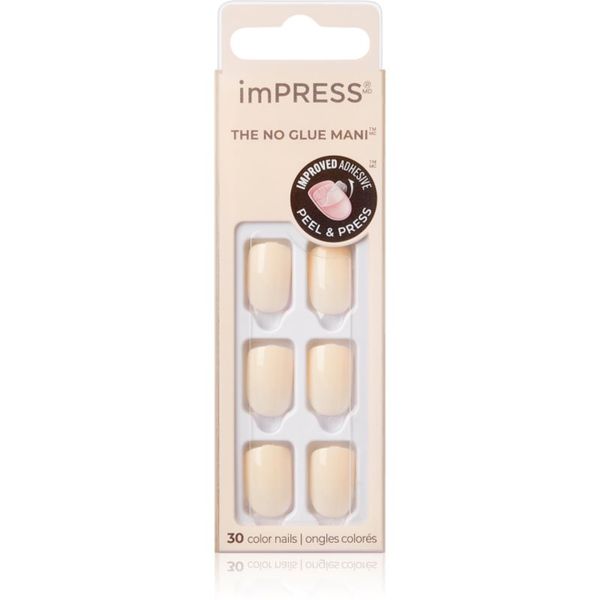 KISS KISS imPRESS The No Glue Mani Short Umjetni nokti Point Pink 30 kom