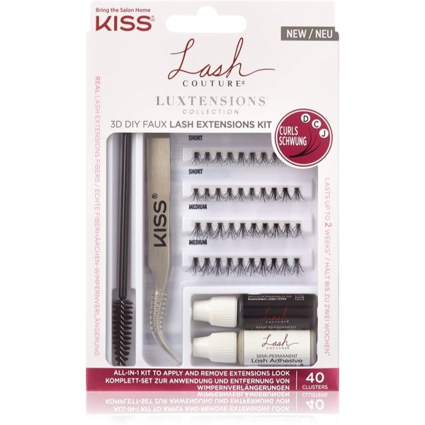 KISS KISS Lash Couture LuXtensions set pomagala za nanošenje umjetnih trepavica 40 kom