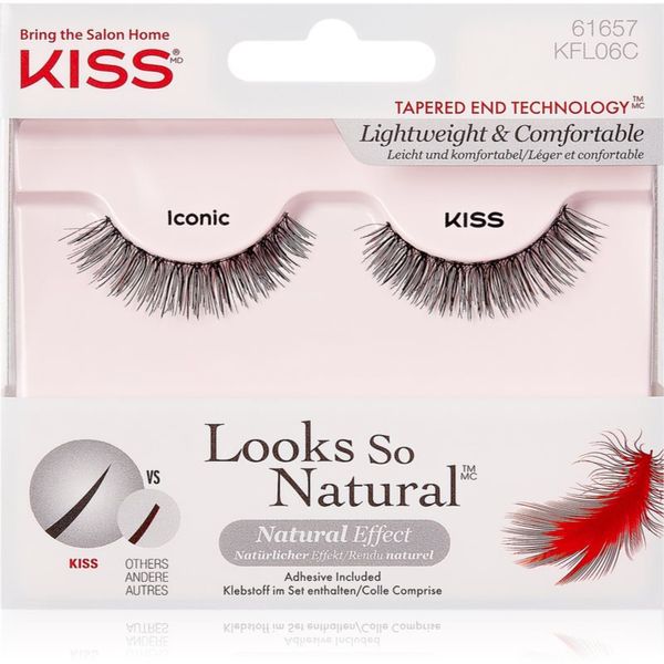KISS KISS Look So Natural umjetne trepavice Iconic 2 kom