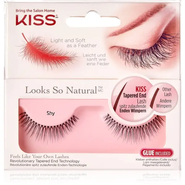 KISS KISS Look So Natural umjetne trepavice Shy 1 par