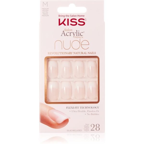 KISS KISS Nude Nails Cashmere Umjetni nokti medium 28 kom