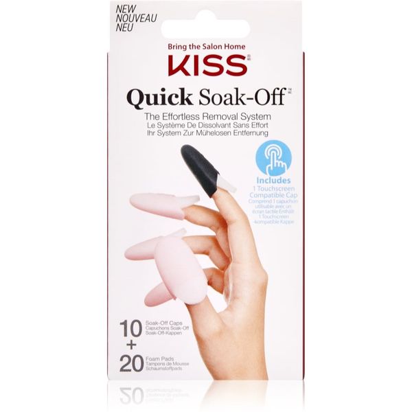 KISS KISS Quick Soak-Off Remover Caps set za nokte 30 kom