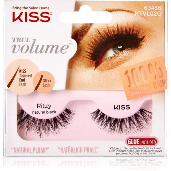 KISS KISS True Volume Ritzy umjetne trepavice Natural Black 2 kom