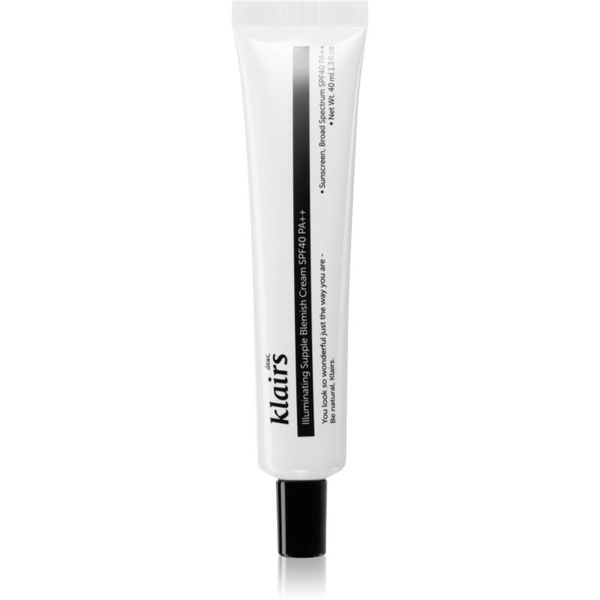 Klairs Klairs Illuminating Supple Blemish Cream hidratantna BB krema za nepravilnosti na licu SPF 40 40 ml