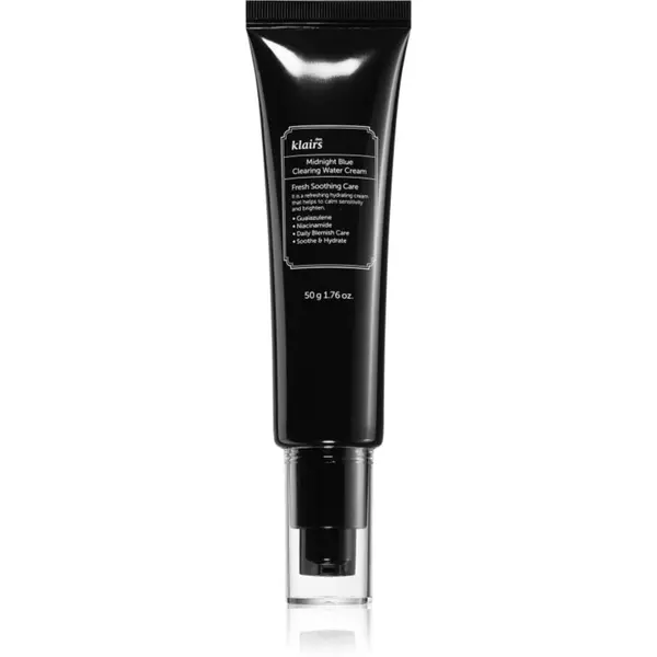 Klairs Klairs Midnight Blue Clearing Water Cream blaga hidratantna krema za sjaj i zaglađivanje kože lica 50 g