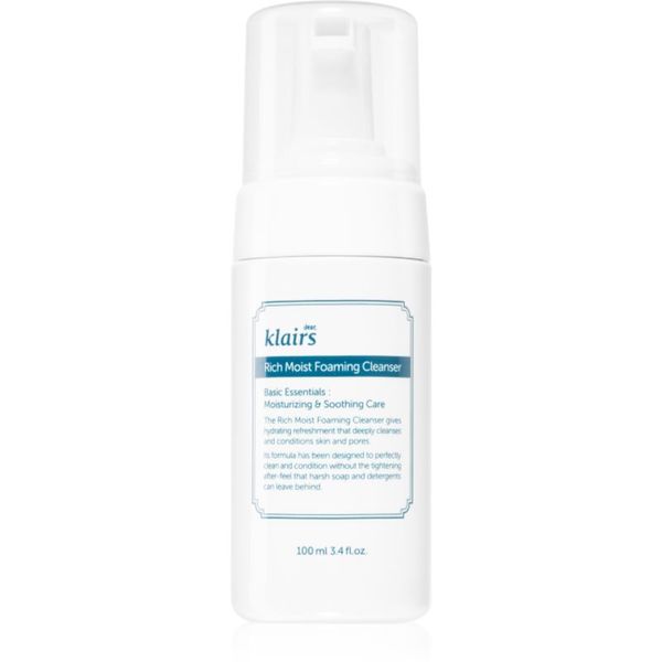 Klairs Klairs Rich Moist Foaming Cleanser pjena za čišćenje s hidratantnim učinkom 100 ml