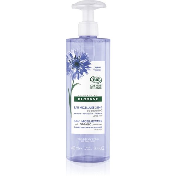 Klorane Klorane Cornflower micelarna voda 3 u 1 400 ml