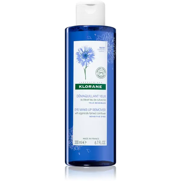 Klorane Klorane Cornflower nježno sredstvo za uklanjanje make-upa oko očiju za osjetljive oči 200 ml