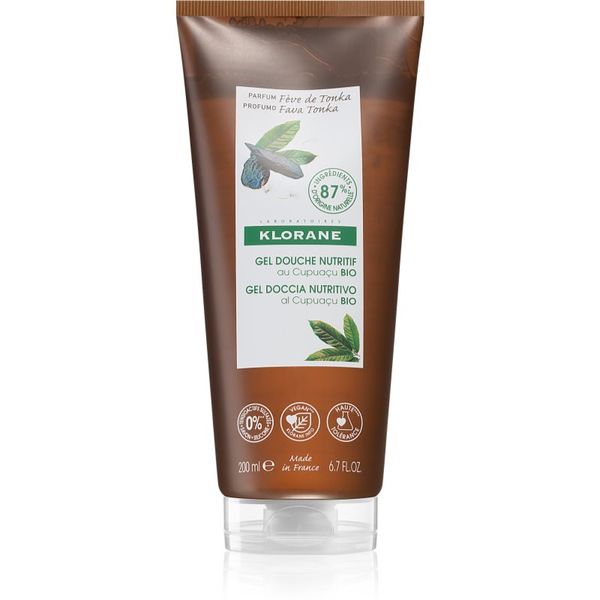 Klorane Klorane Cupuaçu Bio Fève de Tonka hranjivi gel za tuširanje 200 ml