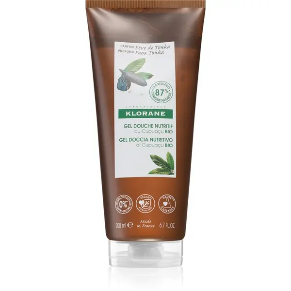 Klorane Klorane Cupuaçu Bio Fève de Tonka hranjivi gel za tuširanje 200 ml