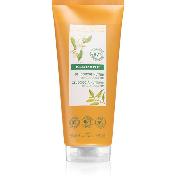 Klorane Klorane Cupuaçu Bio Fleur d'Oranger hranjivi gel za tuširanje 200 ml
