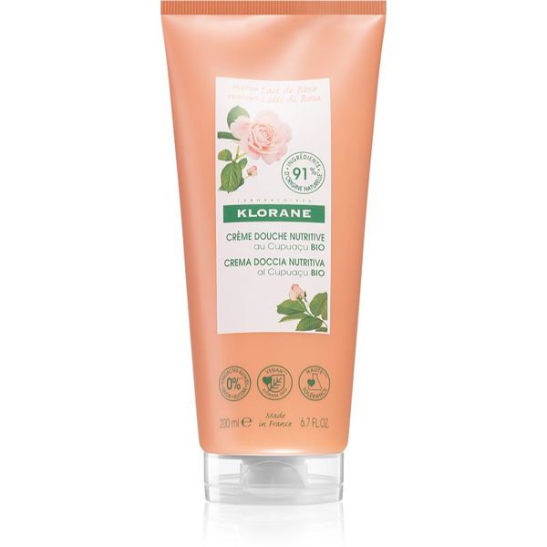 Klorane Klorane Cupuaçu Bio Lait de Rose hranjivi gel za tuširanje 200 ml