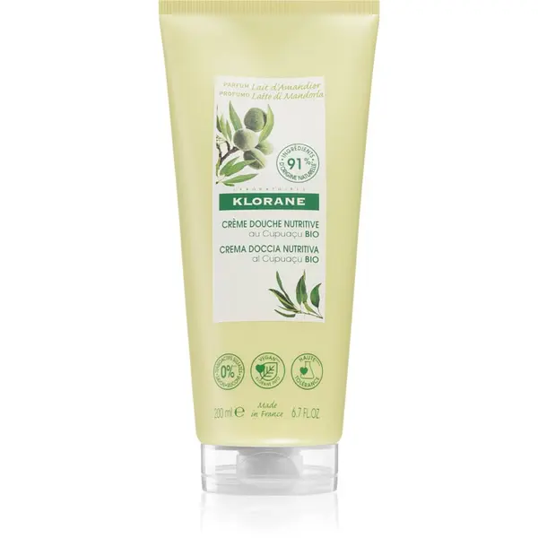 Klorane Klorane Cupuaçu Bio Latte di Mandorla hranjivi gel za tuširanje 200 ml