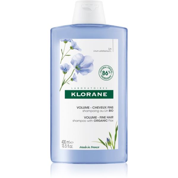 Klorane Klorane Flax Fiber Bio šampon za tanku kosu bez volumena 400 ml