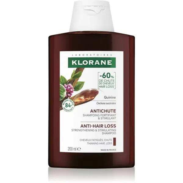 Klorane Klorane Quinine Anti-Hair Loss Shampoo šampon za učvršćivanje protiv gubitka kose 200 ml