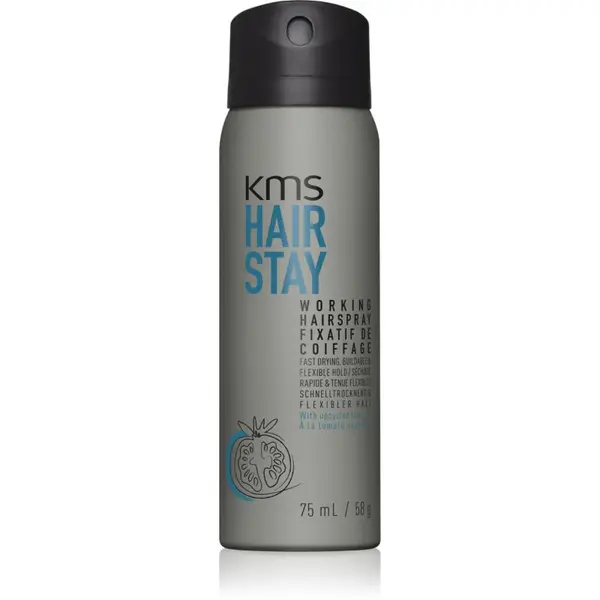 KMS KMS Hair Stay Working Hairspray lak za kosu za kosu isrpljenu toplinskim oblikovanjem 75 ml