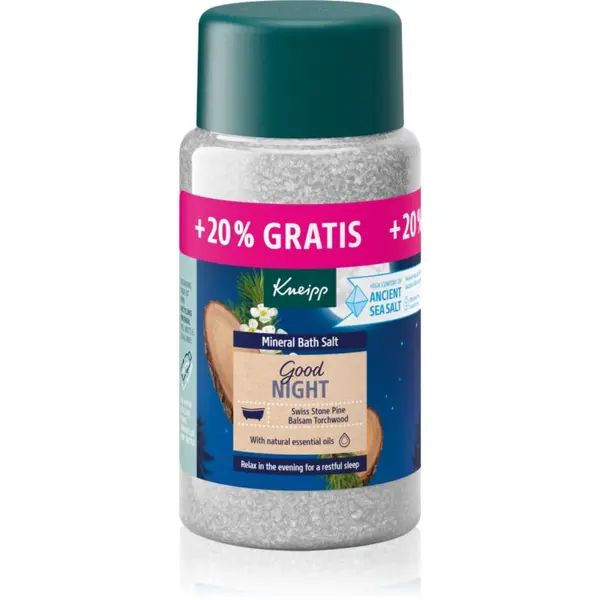 Kneipp Kneipp Good Night sol za kupku Swiss Stone Pine & Balsam Torchwood 600 g