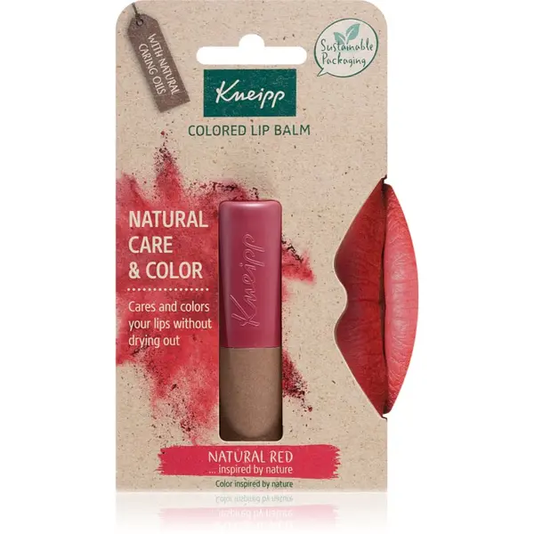 Kneipp Kneipp Natural Care & Color balzam za toniranje za usne nijansa Natural Red 3.5 g