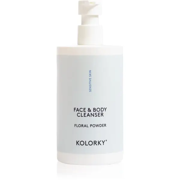 Kolorky Kolorky Face & Body Cleanser nježni gel za kupanje za lice i tijelo Floral Powder 390 ml