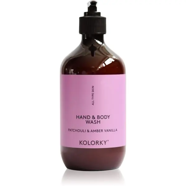 Kolorky Kolorky Hand & Body Wash gel za pranje za ruke i tijelo Patchouli &Amber Vanilla 490 ml