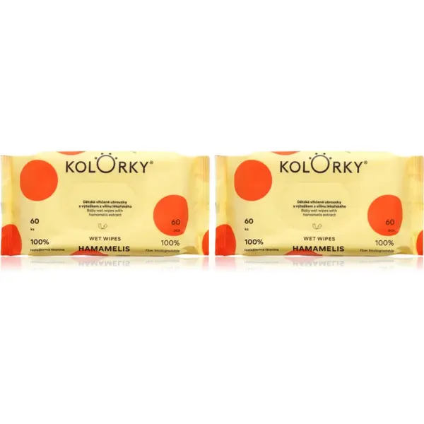 Kolorky Kolorky Wet Wipes Hamamelis set