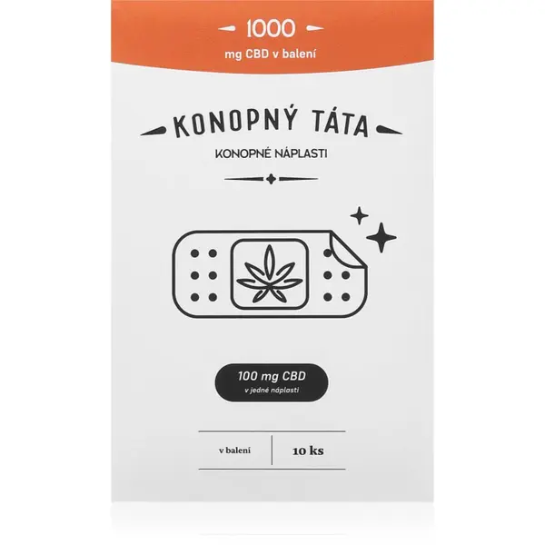 Konopný táta Konopný táta Patches 1000 mg CBD flaster s učinkom zagrijavanja s CBD-om 10 kom