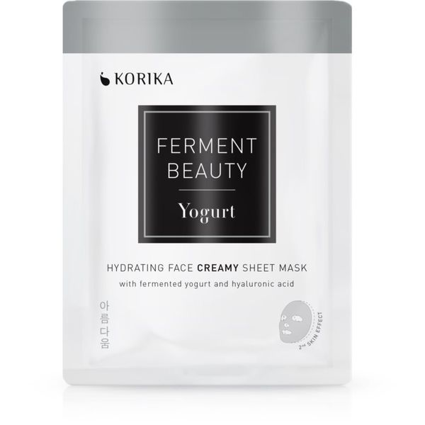 KORIKA KORIKA FermentBeauty Hydrating Face Sheet Mask with Fermented Yogurt and Hyaluronic Acid hidratantna sheet maska s fermentiranim jogurtom i hijalurons