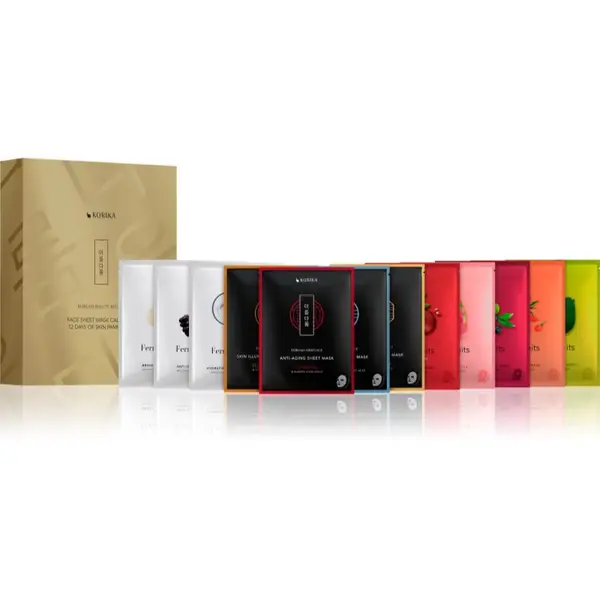 KORIKA KORIKA Korean Beauty Ritual Face Sheet Mask Calendar - 12 Days of Skin Pampering set maski za lice
