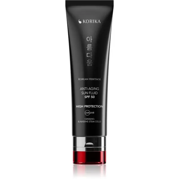 KORIKA KORIKA Korean Heritage Ginseng & Marine Stem Cells Anti-aging Sun Fluid SPF 50 zaštitni fluid protiv starenja lica SPF 50 50 ml