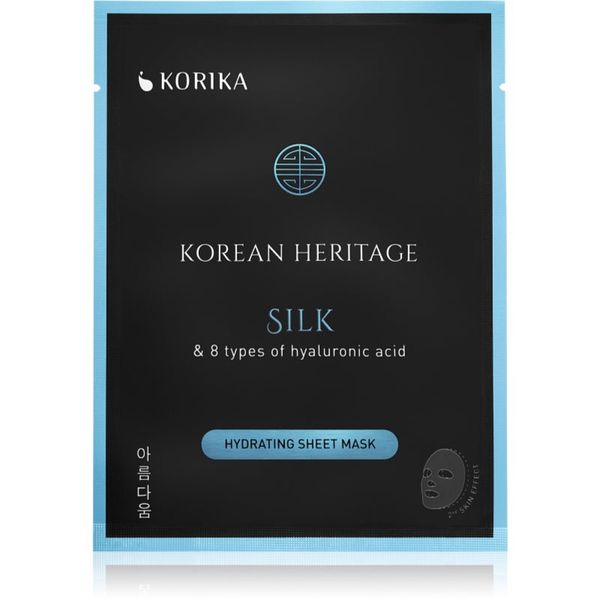 KORIKA KORIKA Korean Heritage Silk & 8 Types of Hyaluronic Acid Hydrating Sheet Mask hidratantna sheet maska Silk Hydrating sheet mask