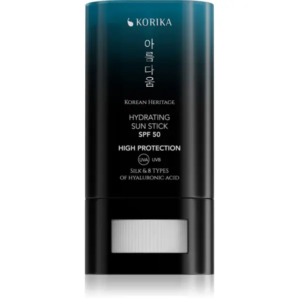 KORIKA KORIKA Korean Heritage Silk & 8 Types of Hyaluronic Acid Hydrating Sun Stick SPF 50 stick za zaštitu od sunca SPF 50 20 g