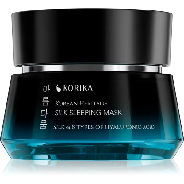 KORIKA KORIKA Korean Heritage Silk & 8 Types of Hyaluronic Acid Silk Sleeping Mask hidratantna i hranjiva maska za lice za noć 50 ml