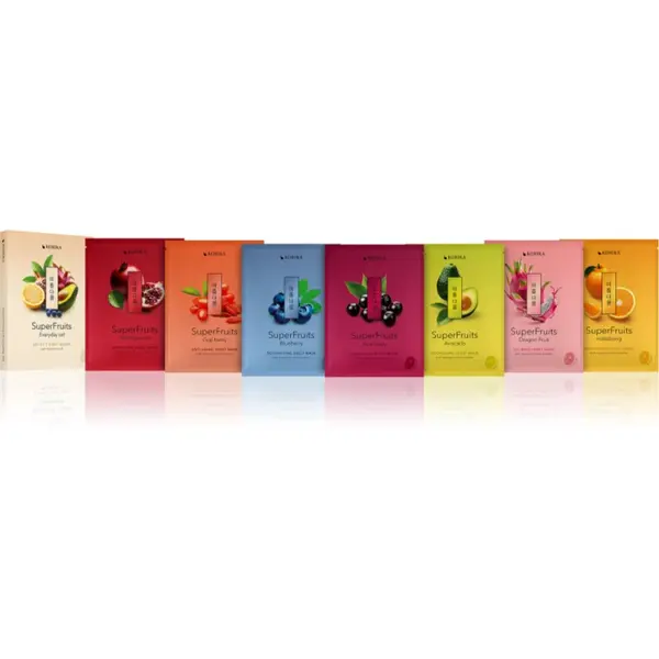 KORIKA KORIKA SuperFruits Everyday Set of 7 Face Sheet Masks set maski za lice 7x25 g