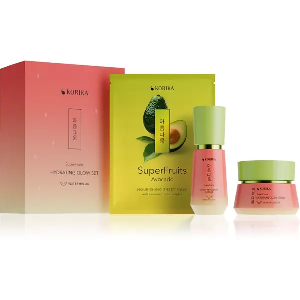 KORIKA KORIKA SuperFruits Hydrating Glow set 3 pcs poklon set za intenzivnu hidrataciju