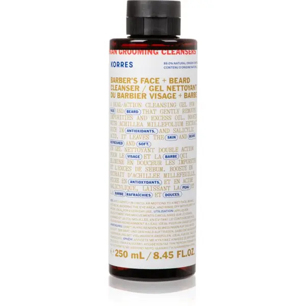 Korres Korres Athenian Grooming gel za čišćenje za lice i bradu 250 ml