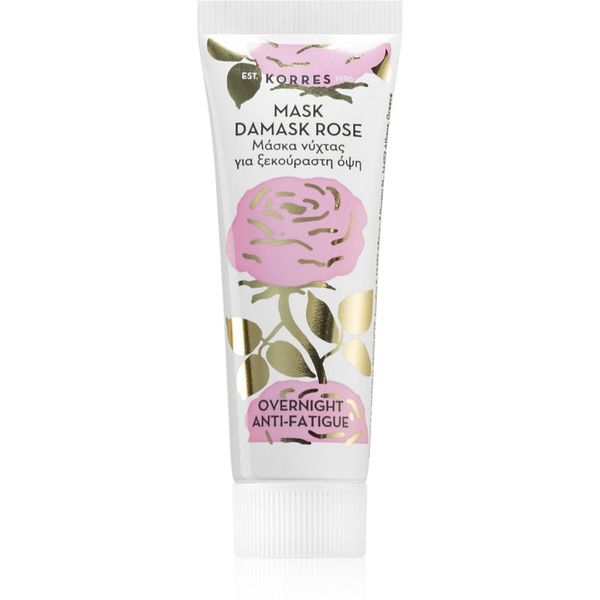 Korres Korres Beauty Shots Damask Rose noćna maska za lice za umornu kožu 18 ml