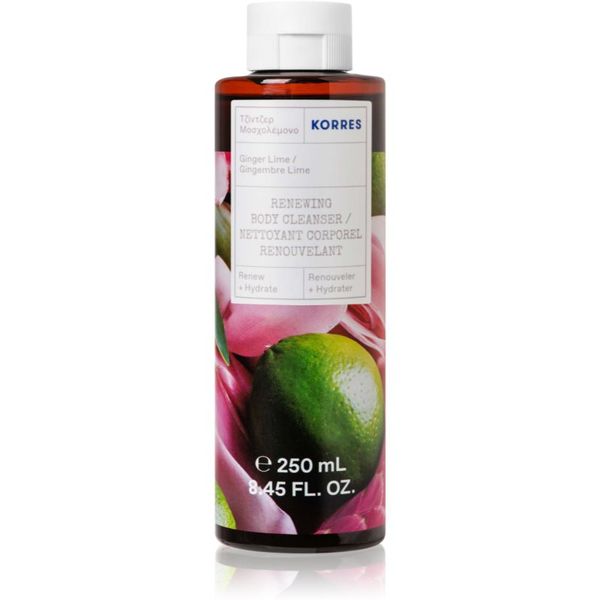 Korres Korres Ginger Lime hidratantni gel za tuširanje 250 ml