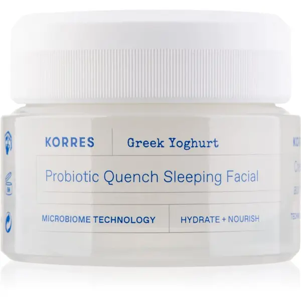 Korres Korres Greek Yoghurt Probiotic Quench Sleeping Facial hranjiva noćna krema s probioticima 40 ml
