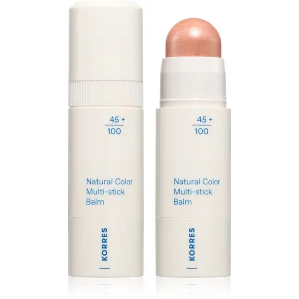 Korres Korres Natural Color Multi-Stick Balm multifunkcionalna šminka za usne i lice nijansa Glass Peach 4.5 g