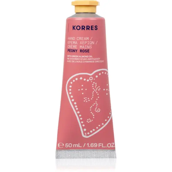 Korres Korres Peony Rose hidratantna krema za ruke s bademovim uljem 50 ml