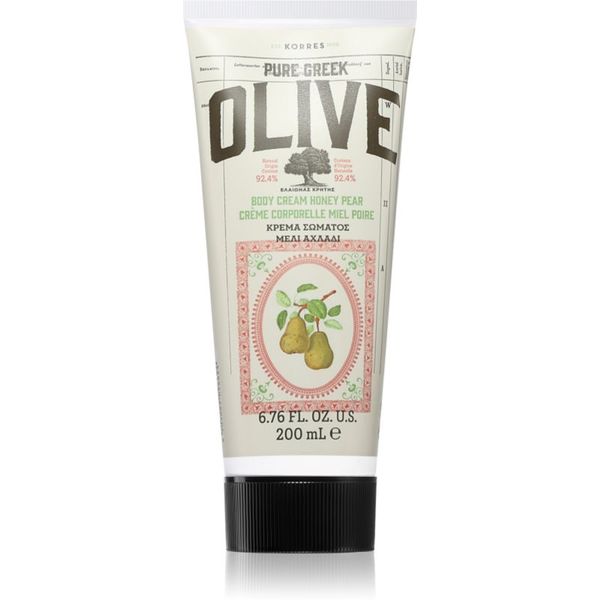 Korres Korres Pure Greek Olive & Honey Pear hranjiva krema za tijelo 200 ml