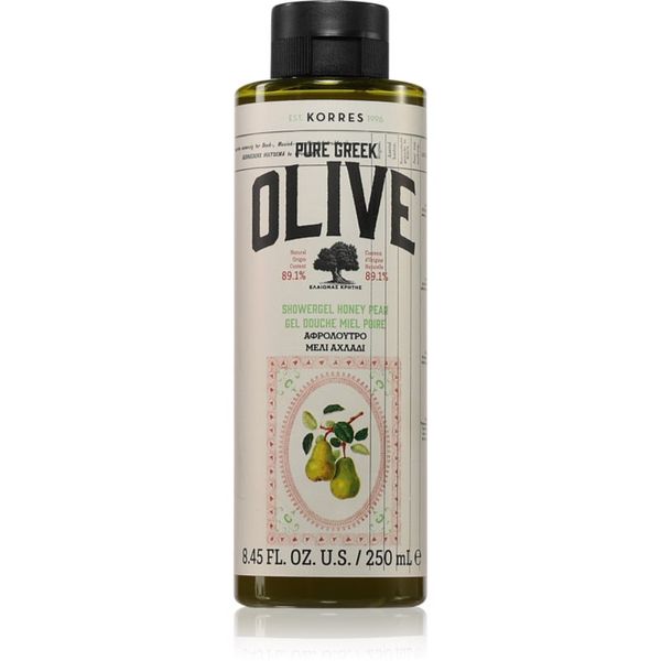 Korres Korres Pure Greek Olive & Honey Pear osvježavajući gel za tuširanje 250 ml