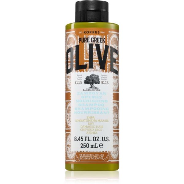 Korres Korres Pure Greek Olive šampon za suhu i oštećenu kosu 250 ml