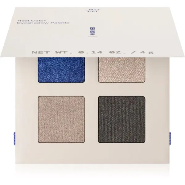 Korres Korres Real Color Natural Palette paleta sjenila za oči nijansa 02 Smokey Sea 4 g