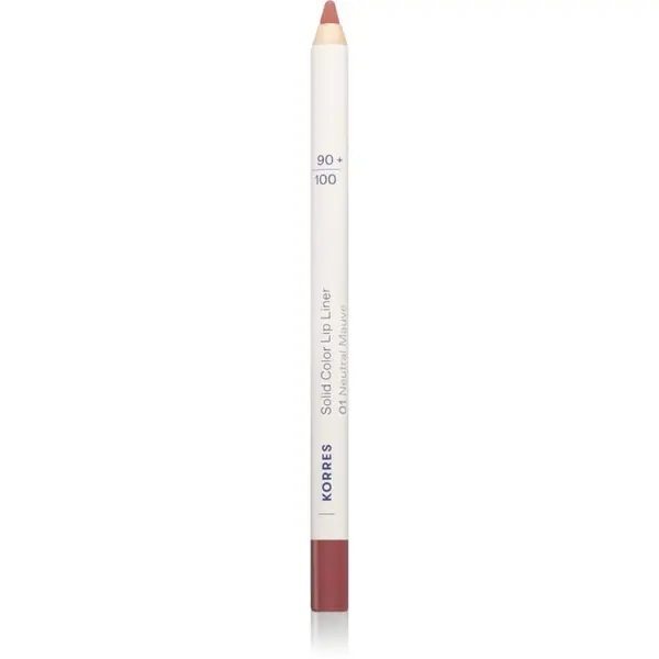 Korres Korres Solid Color Lip Liner olovka za konturiranje usana nijansa 01 Neutral Mauve 1.2 g
