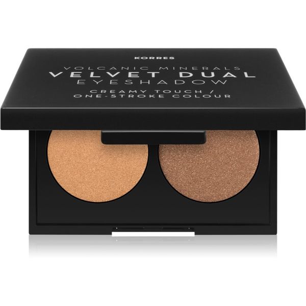 Korres Korres Volcanic Minerals duo sjenila za oči nijansa 28 Golden Amber 3 g