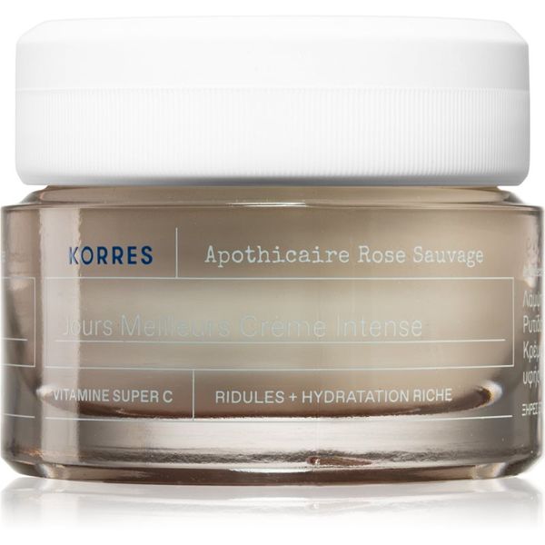 Korres Korres Wild Rose posvjetljujuća dnevna krema za suho lice 40 ml