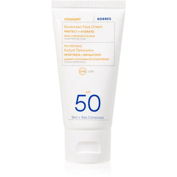 Korres Korres Yoghurt Sunscreen krema za sunčanje za lice s hidratantnim učinkom SPF 30 50 ml