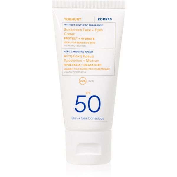 Korres Korres Yoghurt zaštitna krema za lice i područje oko očiju SPF 50 50 ml
